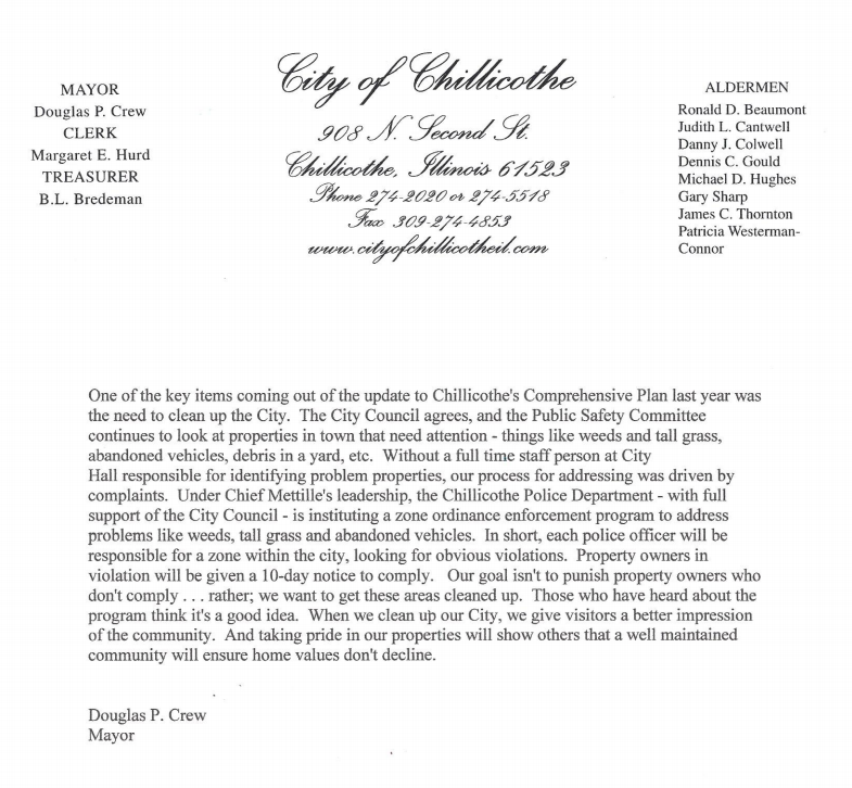 Mayor Letter Head